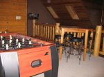 Upstairs Loft with Game Table and Foosball Table